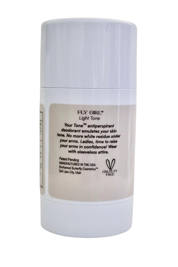 Enchanted Butterfly Tinted Antiperspirant Deodorant Stick- Light Tone For Woman, Matches Light Skin Tones For a Natural Look! Fresh Scent, For all Day Protection 2.5oz 1 count Original