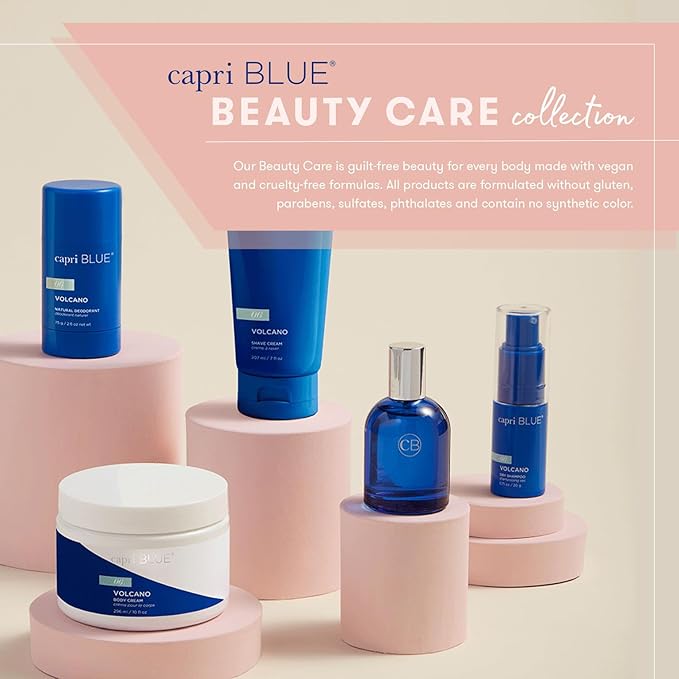 Capri Blue Body Wash - Citrus and Sugar Scented Liquid Moisturizing Body Wash - Luxury Moisturizing Liquid Soap for Shower - Sulfate, Cruelty-Free Vegan (Volcano, 12 oz)