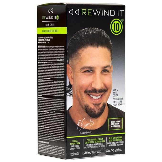 Medium Brown Beard and Mustache Color