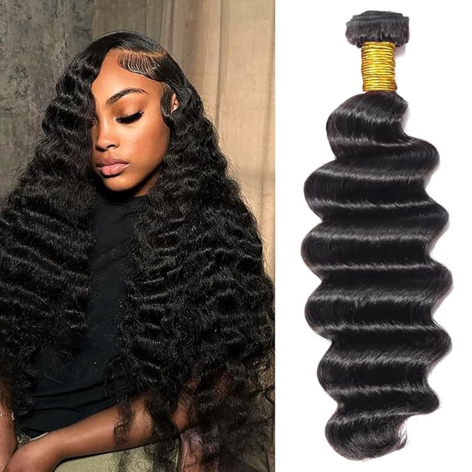 10 Inch Loose Deep Wave Bundles Human Hair Brazilian Unprocessed Virgin Human Hair Bundles Loose Deep Weave Hair 100g/Bundle