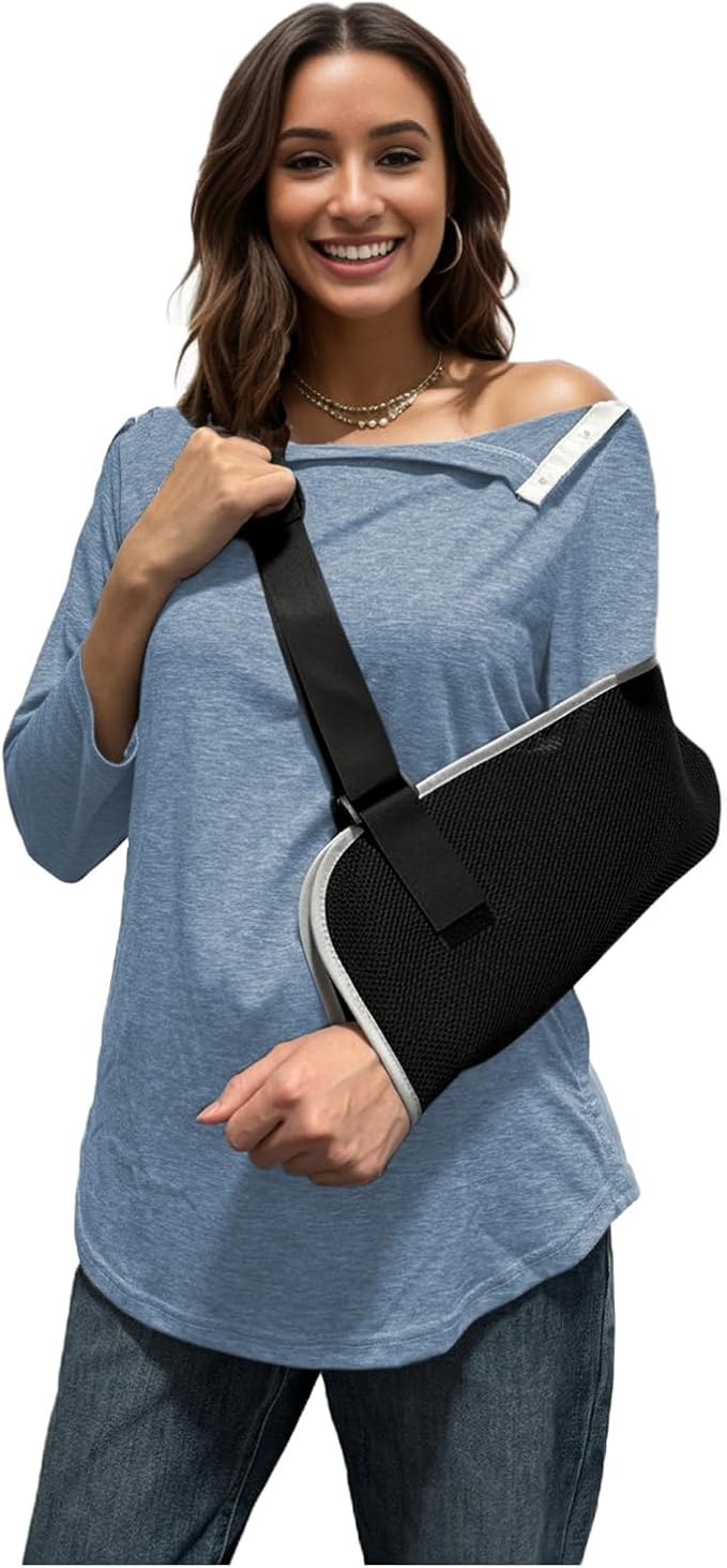Youdiao Post Shoulder Surgery Shirts for Women Tear Away 3/4 Sleeve Tops After Rotator Cuff Chemo Port Adaptive Clothing