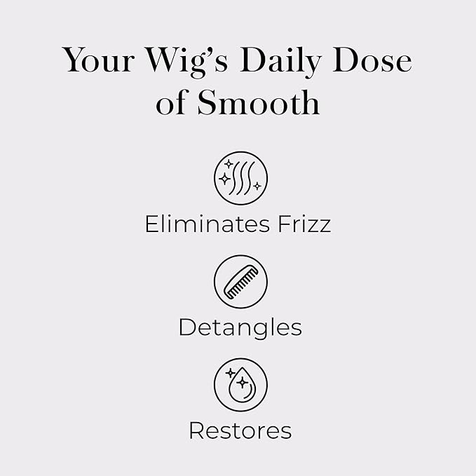 Jon Renau HD Smooth Detangler, Leave In Detangler Spray for Synthetic Wigs and Hair Extensions, Frizz Reducing Detangling Spray for Synthetic Hair, Wig Care Products, 8.5 oz