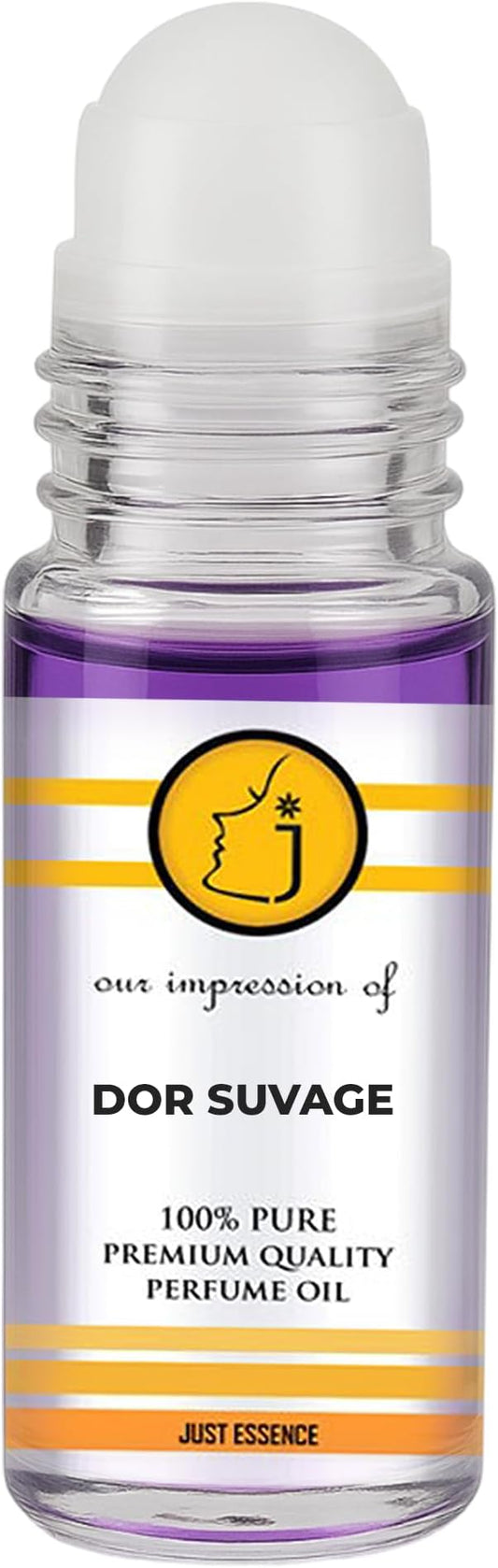 Dor Suvage Fregrance Perfume Oil from France | Roll On | Premium Quality Concentrated Fragrance | Pure Perfume & Cologne Oil for Personal Body Use | 1 Fl Oz