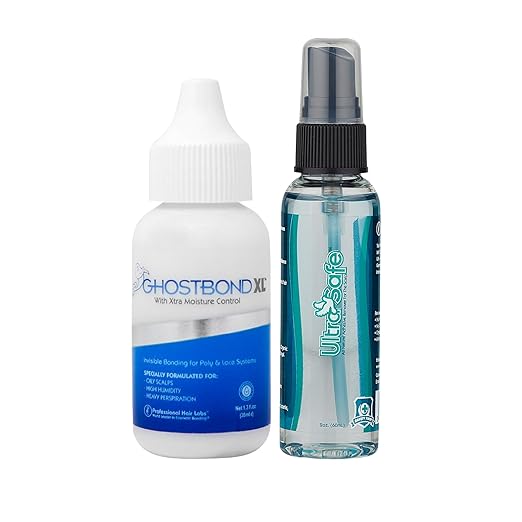 GHOSTBOND XL 1.3oz & Ultra Safe Adhesive Remover 2oz – Invisible Lace Wig Glue and Gentle Non-Toxic Remover, Water & Oil-Resistant Bond for Lace Wigs & Hair Systems
