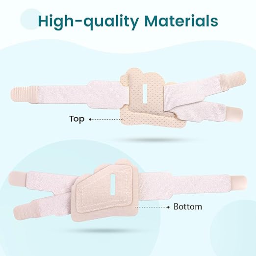 Hammer Toe Straightener Corrector Splint Brace for Women fit 2nd 3rd and 4th Toes - (M-Beige) - 1 Pair