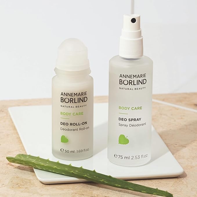 ANNEMARIE BÖRLIND - BODY CARE Deo Roll-On, refreshing, regulating & nourishing skin care, with organic bamboo extract & Aloe Vera, vegan, No aluminum salts, 1.01 Fl. Oz.