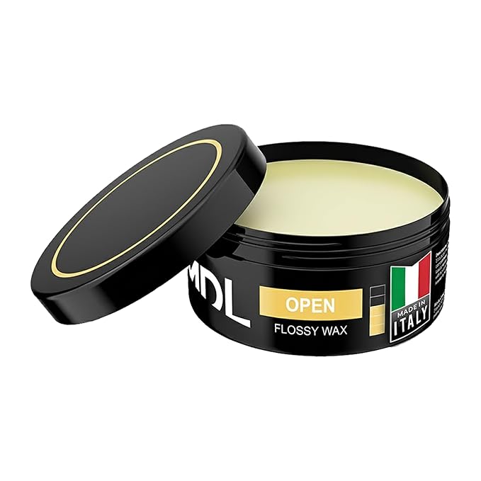 Flossy Hair Wax for Men, Water-Based Hair Wax Stick, Remoldable Hair Pomade for Styling and Adding Volume, Frizz Stick Gel Alternative, Alcohol-Free Hair Care Products Made in Italy, 100 ml