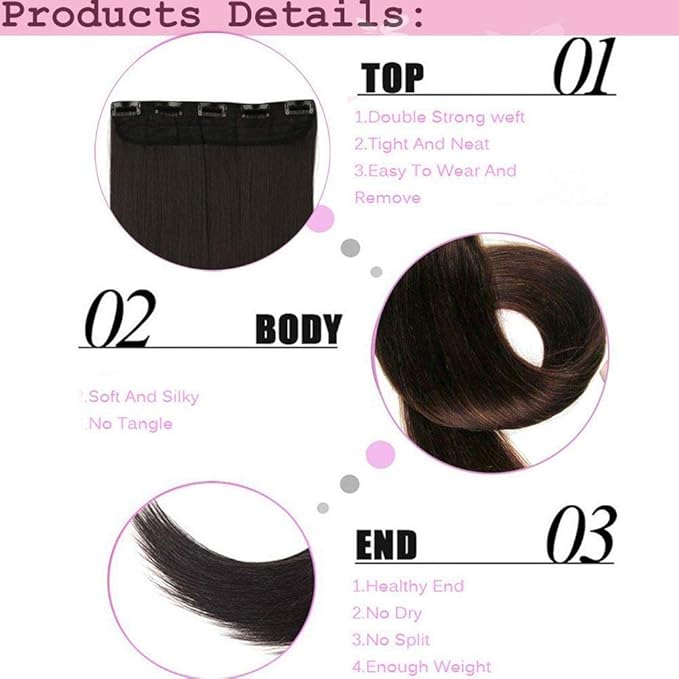 S-noilite 17"/24"/29" Curly Wave 23"/26"/30" Straight 3/4 Full Head One Piece Clip in Hair Extensions Synthetic Hairpieces for Girl Lady Women 72 colors (26"-Straight, Orange)