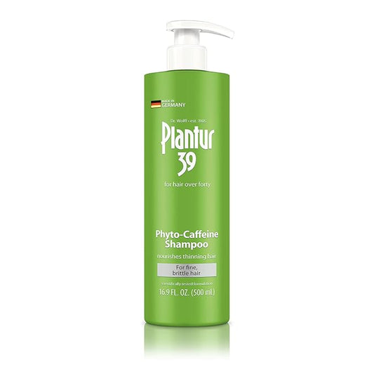 Plantur 39 Fine and Brittle Hair Shampoo (16.9 fl oz) I Phyto-Caffeine Formula I Promotes Natural Growth I For Women's Thinning Hair