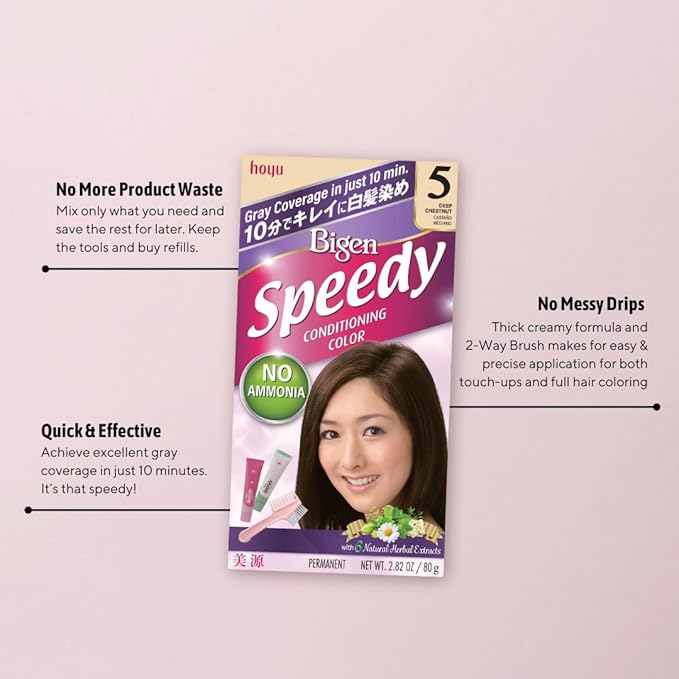 Bigen Speedy Conditioning Color Kit: 2 Light Warm Chestnut - 3 Pack