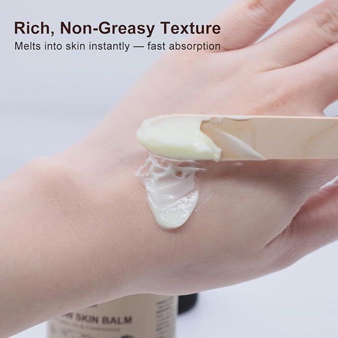 Beef Tallow for Skin – Moisturizing Tallow Balm with Grass-Fed Beef Tallow, Castor Oil & Frankincense for Face & Body, Natural Nourishing Formula for Dry and Sensitive Skin