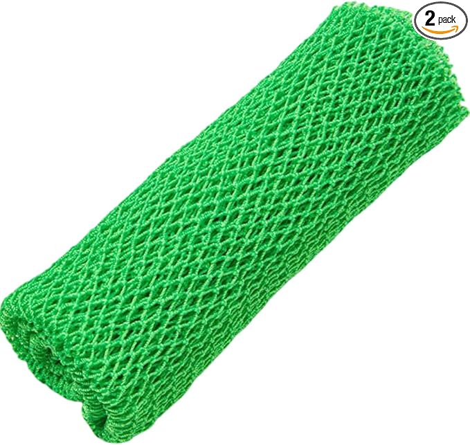 Authentic African Net Sponge - 2 Pieces African Exfoliating Body Scrubber Bath Sponge - Daily Use & Quick-Dry Mesh for Smooth Skin - Real African Body Care Bathing Accessories for Women