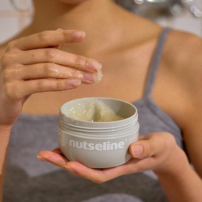 Aroma Nut Gray Scrub 200ml Korean Skin Care – Exfoliating & Moisturizing Body Scrub, Removes Dead Skin Cells, Smooths & Nourishes, Aromatherapy Blend, Contains 17 amino acids