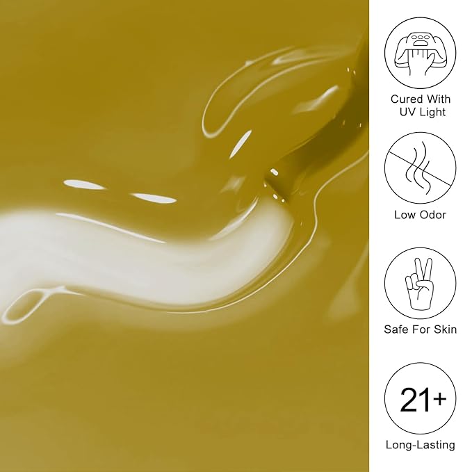 Imtiti Olive Green Jelly Gel Nail Polish, Army Green Sheer Translucent UV Gel Polish for Nail Art Soak off UV Led 10ML