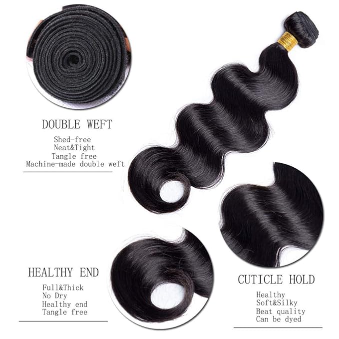 Bundles Human Hair Body Wave Bundles 26 28 30 inch Natural Black Body Wave Human Hair Bundle