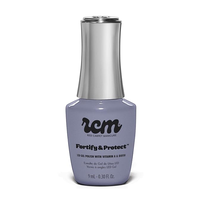 RC Red Carpet Manicure Fortify & Protect LED Gel Nail Color - Long-Lasting, Vibrant, Professional Quality, High Shine, Chip-Resistant - Infused with Vitamin A & Biotin (Running The Show, 0.3 Fl Oz)