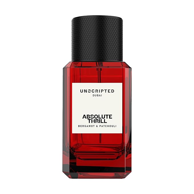 Unscripted Absolute Thrill - Bold and Unique Perfume for Men - Long-Lasting Men Perfume with Bergamot, Patchouli, Blackcurrant and Ginger - 1.7 oz