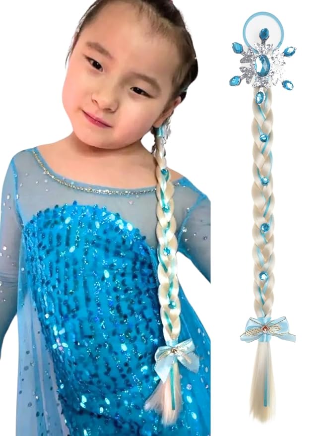 Extra Long Braids Hair Extensions for Women, Braided Ponytail Extension Tie In,1 Pack, Crazy Hair Day Accessories