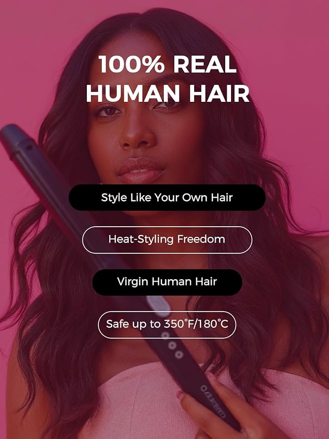 Lashey Invisi Edge & Seamless Clip in Hair Extensions Human Hair, 16 Inch 110g 7pcs(5pcs Invisi Edge& 2pcs Seamless) Real Virgin Human Hair Extensions, Natural Black Body Wave Hair