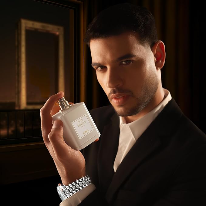 Ajmal Cuir Vanille Eau de Parfum for Men – 3.4 fl oz / 100 ml | Luxuary Vanilla Perfume | Long Lasting French Blend with Leather, Amber & Musk | | Made in France | Crafted in Dubai | Exclusive for USA