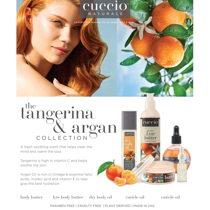 Cuccio Naturale Tangerina & Argan Cuticle Oil – Professional 1 Gallon (3.78 L) Refill – Vitamin-Enriched Nourishing Nail & Cuticle Treatment for Deep Hydration – Non-Greasy Formula for Salon & Spa Use
