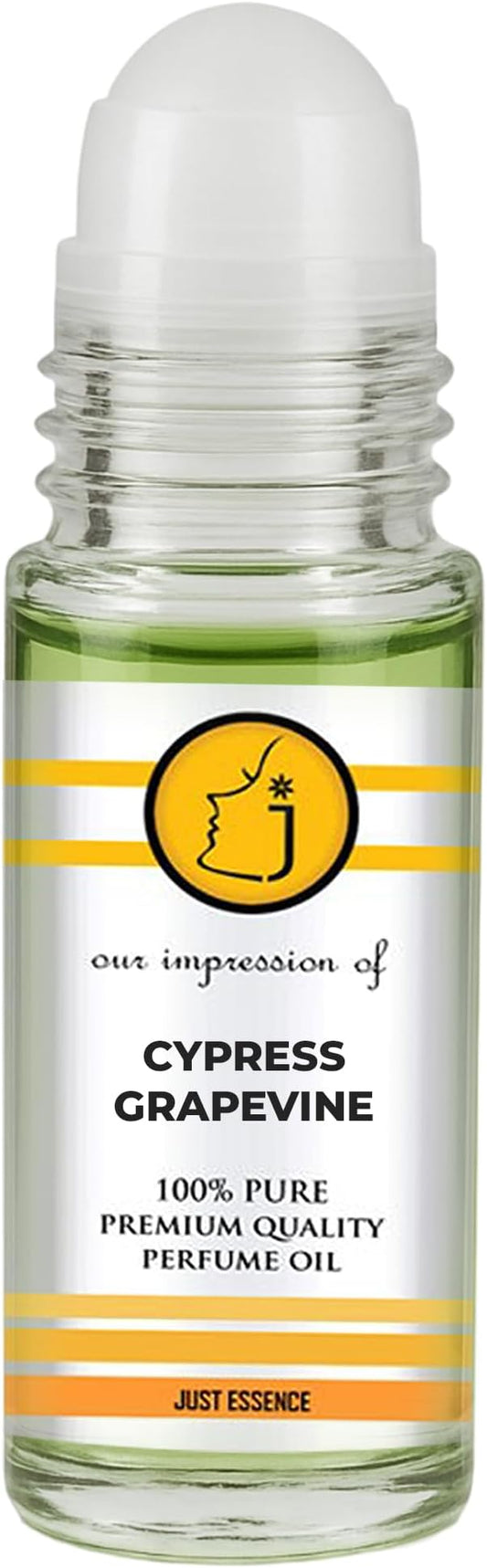 Cypress Grapevine Elixir Fregrance Perfume Oil from France | Roll On | Premium Quality Concentrated Fragrance | Pure Perfume & Cologne Oil for Personal Body Use | 1 Fl Oz
