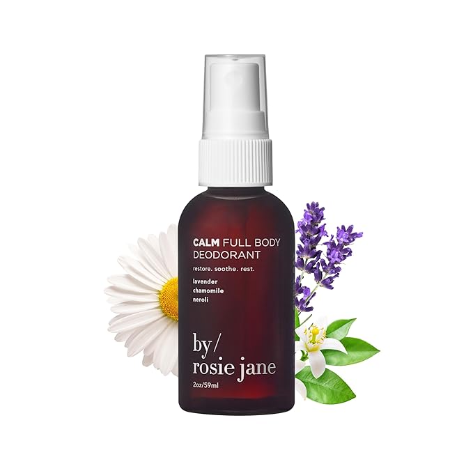 By Rosie Jane Calm Full Body Deodorant Spray - Aluminum Free Deodorant and Body Spray for Women & Men - Enriched with Lavender, Chamomile & Neroli - Suitable for Sensitive Skin (53ml)
