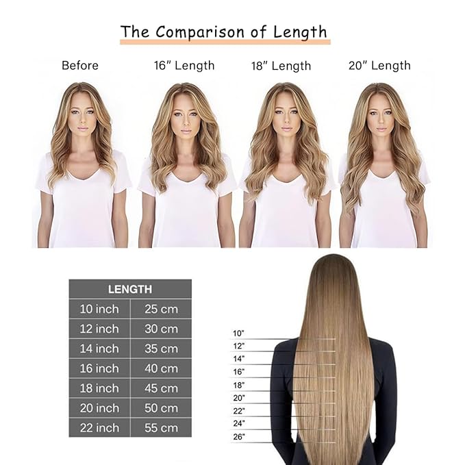 Caliee Piano Golden Brown #10 Mixed Bleach Blonde #613 Seamless Clip in Hair Extensions Double Weft Lace Invisible Silky Straight Remy Hair Extensions Clip in Human Hair 140g 20inch