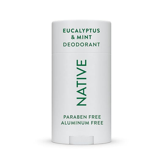 Native Deodorant | Natural Deodorant for Men, Aluminum Free with Baking Soda, Coconut Oil and Shea Butter | Eucalyptus & Mint