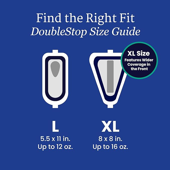 NorthShore DoubleStop XL Male Guards for Men, Pack/18