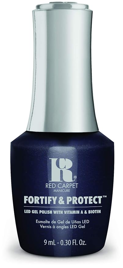 RC Red Carpet Manicure Fortify & Protect LED Gel Nail Color - Long-Lasting, Vibrant, Professional Quality, High Shine, Chip-Resistant - Infused with Vitamin A & Biotin (I Do My Own Stunts, 0.3 Fl Oz)