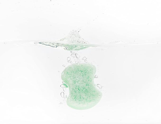 Spongables Pedi Scrub Foot Exfoliating 20+ Wash Sponge, Green Apple, 1 Count