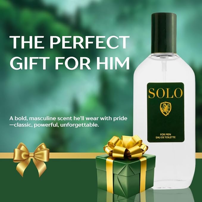 American Collection Cologne for Men – INSPIRED by A WORLD RENOWNED MEN’S PERFUME – Juniper, Pine, Tobacco, Oakmoss – Bold, Masculine, Earthy, Long-Lasting Eau De Toilette 80 ml (Solo 80 ml)