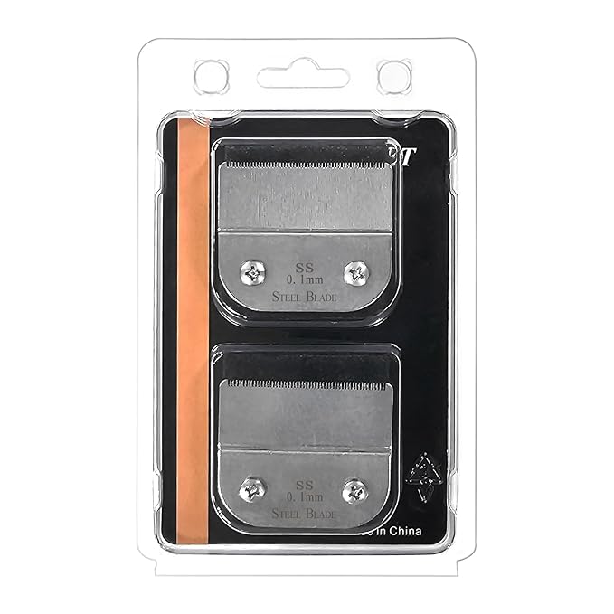 2 Packs Detachable Replacement Blades,Compatible with oster Classic 76/Star-Teq/Power-Teq/A5 Andis dog Clipper,Cut Length 1/150"(0.1mm),Model #64160