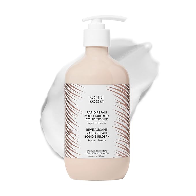 BONDIBOOST Rapid Repair Bond Builder + Conditioner for Damaged Hair [16.90 fl oz], Strengthen + Hydrate + Restores Hair Health with Deep Conditioning Treatment