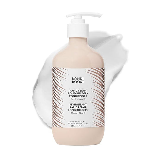 BONDIBOOST Rapid Repair Bond Builder + Conditioner for Damaged Hair [16.90 fl oz], Strengthen + Hydrate + Restores Hair Health with Deep Conditioning Treatment
