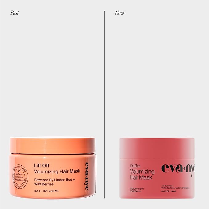 Eva NYC Volumizing Lightweight Deep Conditioning Treatment Mask for Fine Hair - Adds Volume + Body - Soften + Deeply Moisturize Hair - Vegan + Sulfate Free - Salted Citron Scent - 8.4 fl oz
