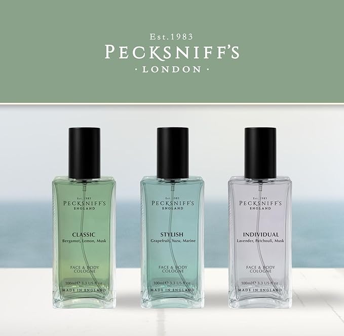 Peckniff's Men’s Face & Body Cologne – Classic Fougere, Fresh & Timeless Everyday Fragrance for Men, Post-Shave & All-Day Wear, 100ml / 3.4 fl oz