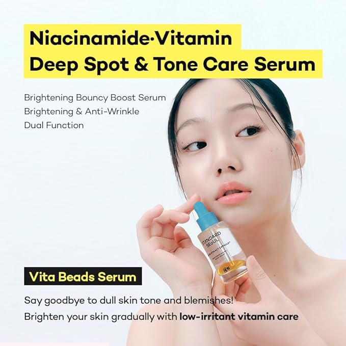 Brightening Bouncy Boost Serum – Radiance-Boosting K-Beauty Serum with Niacinamide, Vitamin C Blend, Lightweight Dual-Phase Glow Formula (30ml)