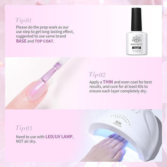Born Pretty Jelly Gel Nail Polish Jelly Glitter Pearl Purple Gel Polish Shimmer Pearl Mermaid Natural Translucent Hema-Free Soak Off Gel Polish Nail Art DIY 15ML