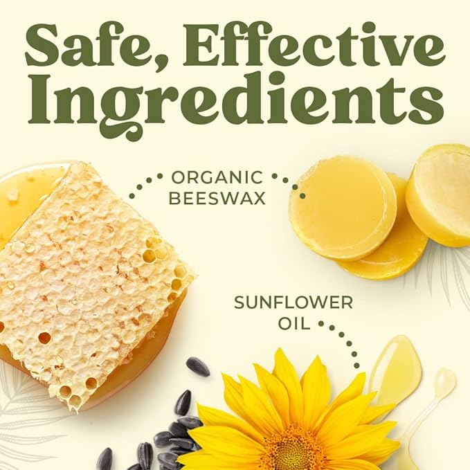 Earth's Daughter USDA Organic Lip Balm 4-Pack Stocking Stuffers Strawberry flavor - Beeswax, Coconut Oil, Vitamin E - Best Lip Repair Chapstick for Dry Cracked Lips.