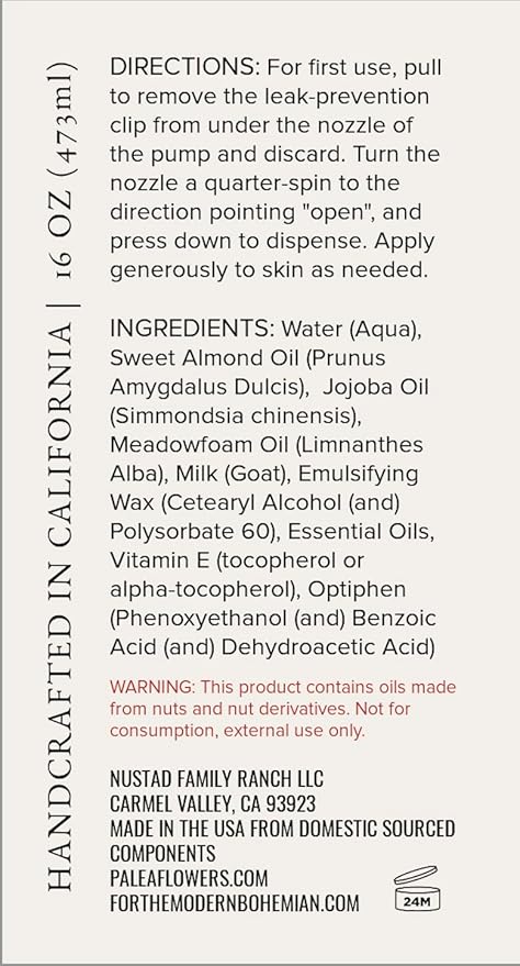 Goat Milk Lotion for Dry, Sensitive Skin – Natural Body Moisturizer for Face, Hands & Body – Hydrating Non-Greasy Cream – Handmade in USA with Clean Ingredients (16oz, French Lavender)