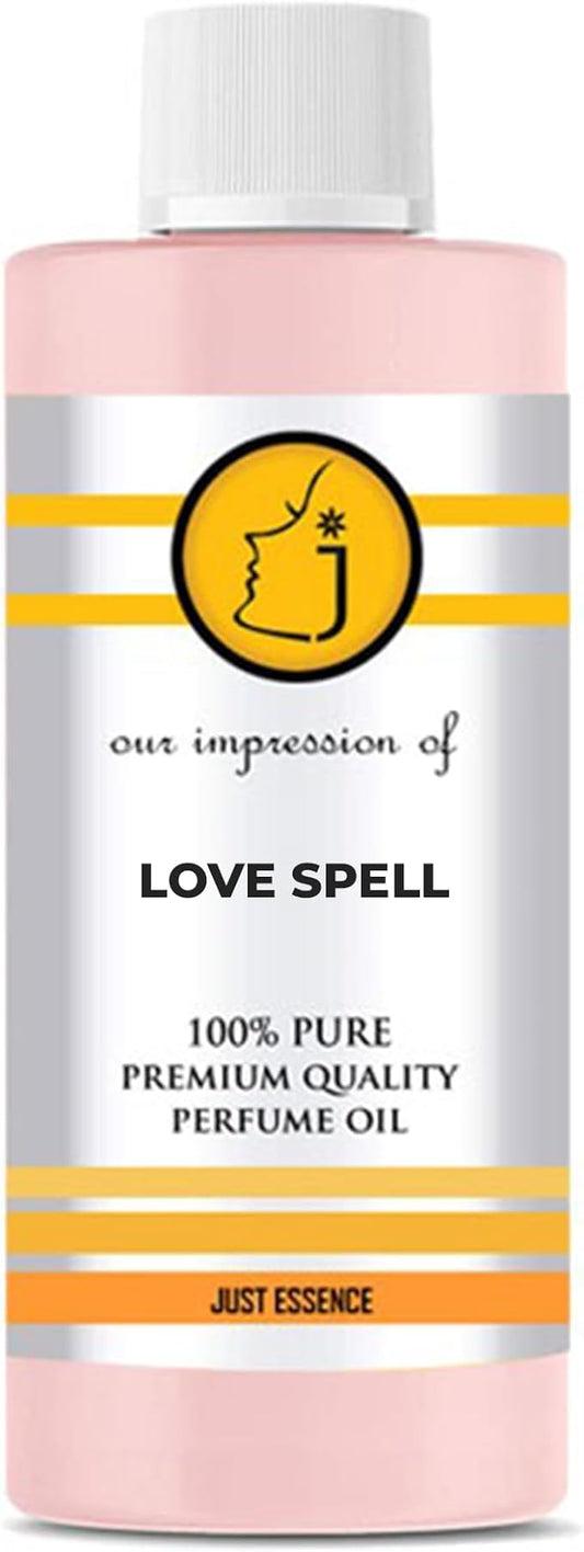 Love Spell Fregrance Perfume Oil from France | Premium Quality Concentrated Fragrance | Pure Perfume & Cologne Oil for Personal Body Use | 4 Fl Oz