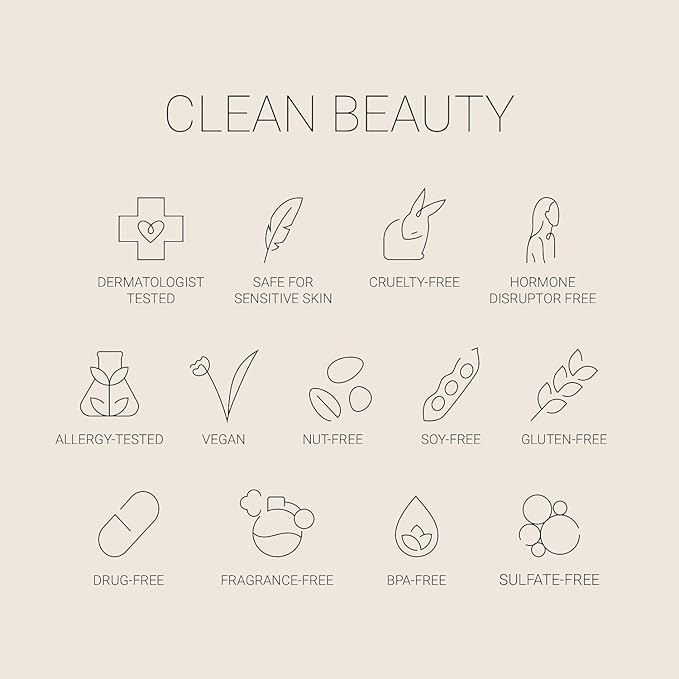 No Makeup Makeup Long-Lasting Lightweight Foundation & Brush Duo | Cruelty-Free, Fragrance-Free, Buildable, Transfer-Proof Makeup (Warm Deep)