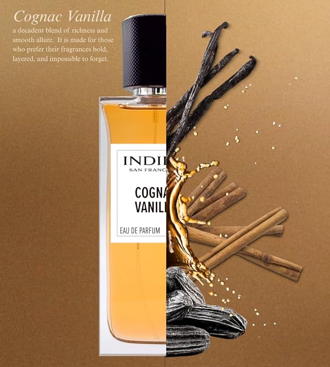 INDIRA Cognac Vanilla - Eau De Parfum - Warm Gourmand - Unisex - 100 ML / 3.4 FL OZ - Spray