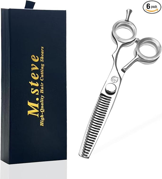 Thinning Shears for Hair Cutting 6",Professional Hair Thinning Scissors 26 Teeth Texturizing Shears with 440C Steel, Sharp Layering Scissor for Salon/Home Use