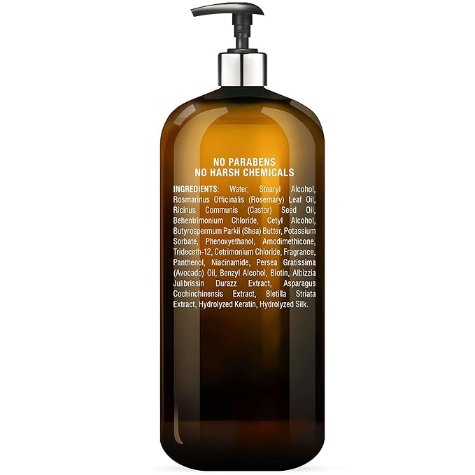 Majestic Pure Biotin Conditioner for Hair Loss - Thickening & Volumizing Conditioner, with DHT-3 Blocker, Keratin & Rosemary Oil, Sulfate Free, All Hair Types Hair Conditioner, 16 fl oz