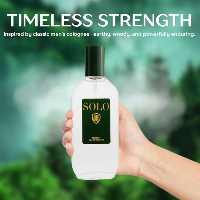 American Collection Cologne for Men – INSPIRED by A WORLD RENOWNED MEN’S PERFUME – Juniper, Pine, Tobacco, Oakmoss – Bold, Masculine, Earthy, Long-Lasting Eau De Toilette 80 ml (Solo 80 ml)