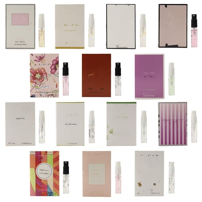 Valentine's Day Gift 14 Pcs Perfume Samples for Women, Womens Perfume Sampler Set of Luxury Fragrance Vials, Travel Scent Collection to Try before You Buy (14 Random Samples)