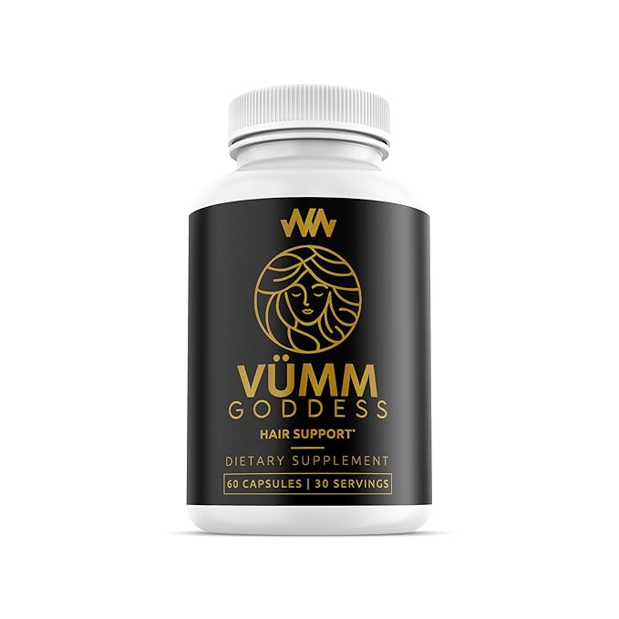 Womens Hair Growth Supplement | Thicker Fuller Hair Support for Thinning Hair and Hair Loss Vitamins | Warped Wellness Vümm Goddess